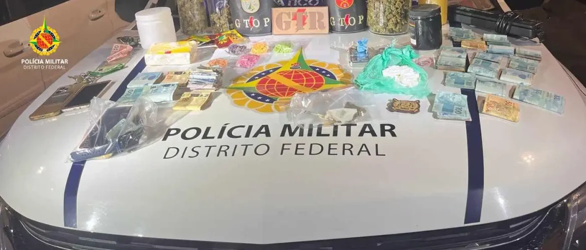 Operação no Areal resulta na apreensão de drogas, dinheiro e veículo