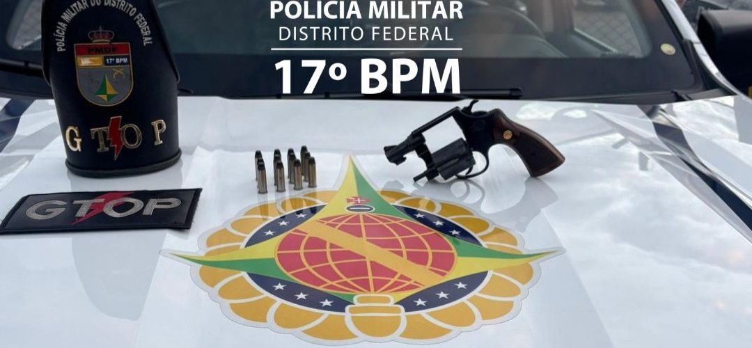 Revólver e munições são apreendidas durante abordagem em Arniqueira