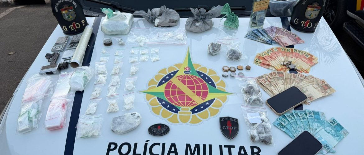 Casal é preso por tráfico de drogas em Arniqueira